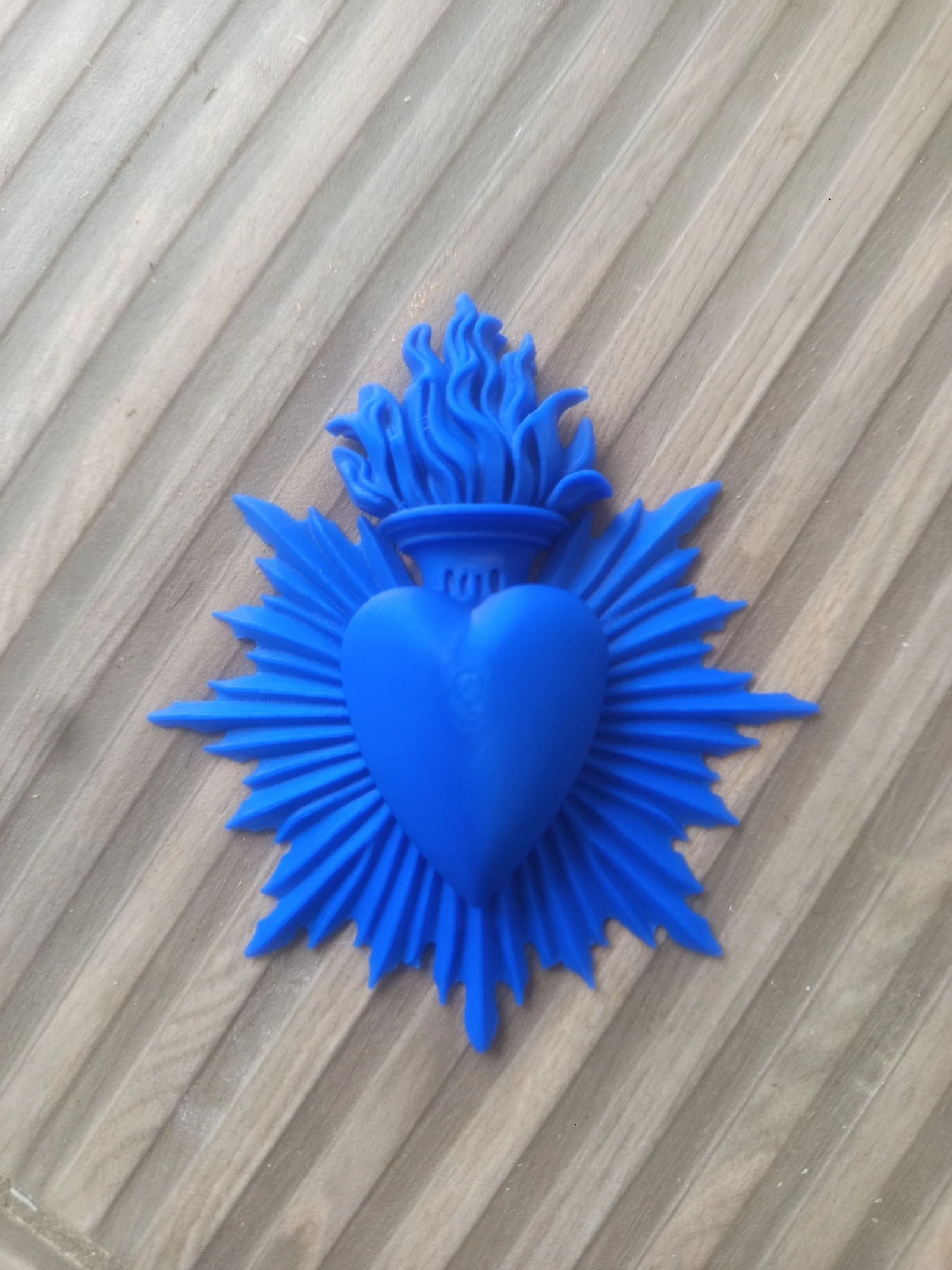 Coeur ex voto bleu roi💙 – photo 2